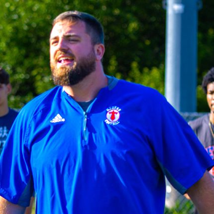 The Harrodsburg Herald/David Carpenter
Mercer County alumni Drew Davis has returned to the Titans football team as the offensive coordinator under Head Coach Travis Burns.
