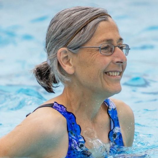The Harrodsburg Herald/Wesley Bird Robin Cotten participates in the Silver Swimmers water aerobics class at Anderson-Dean Community Park on Monday, June 8.