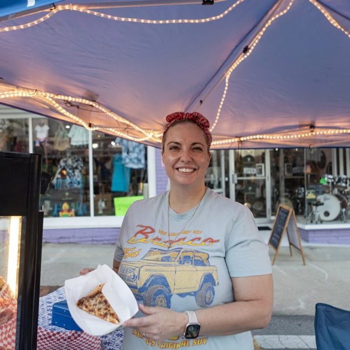 Jenna Judy of Papa Smoke's Pizza was serving up hot slices of pizza at Friday Night on Main on Friday, June 12. The monthly live entertainment series is hosted by the Harrodsburg-Mercer County Tourist Commission in downtown Harrodsburg. The next Friday Night On Main happens Friday, July 10, with Nick and Tony at 6 p.m. followed by Hug It Out at 8 p.m.