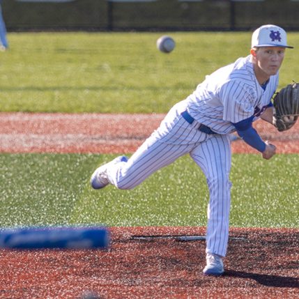 The Harrodsburg Herald/Wesley Bird Mercer senior Ayden Stephens finished the season with 77 strike-outs while only giving up 19 runs. Stephens also led the Titans in hits with 47.
